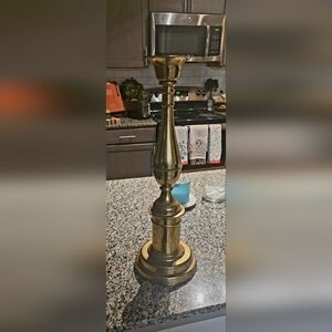 Elegant Brass Candle Holder